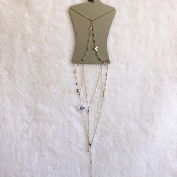 Urban Outfitter Gold Celestial Icon Bra Body Chain - Picture 4 of 8